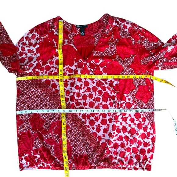 I.N.C International Concepts 3X Top Plus blouse Long Sleeve Fall boho shirt Bell - Picture 14 of 17